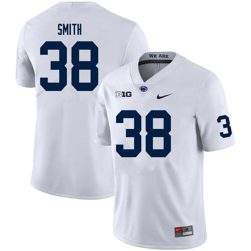 NCAA Nike Men's Penn State Nittany Lions Tank Smith #38 College Football Authentic White Stitched Jersey IRQ7598BY
